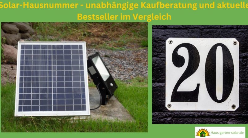 Solar-Hausnummer Testsieger