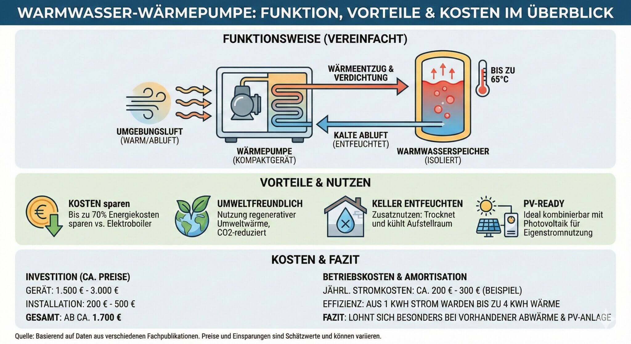 Warmwasser Wärmepumpe Test 2026 - Welche ist der Testsieger?