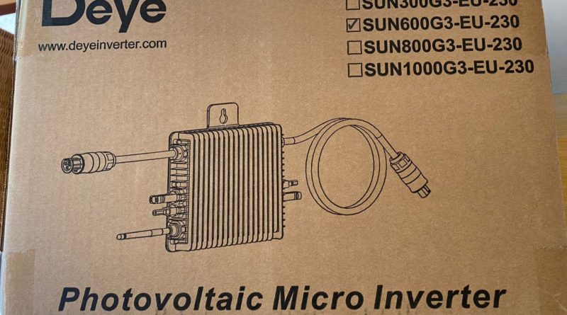 Deye Wechselrichter Verpackung