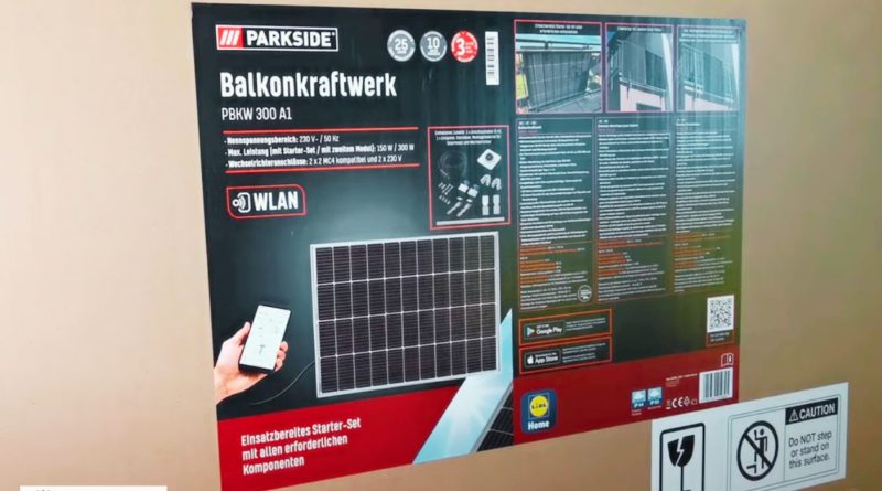 Lidl Balkonkraftwerk Verpackung