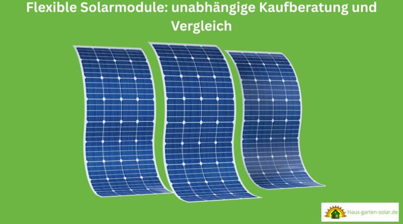 Flexible Solarmodule Test